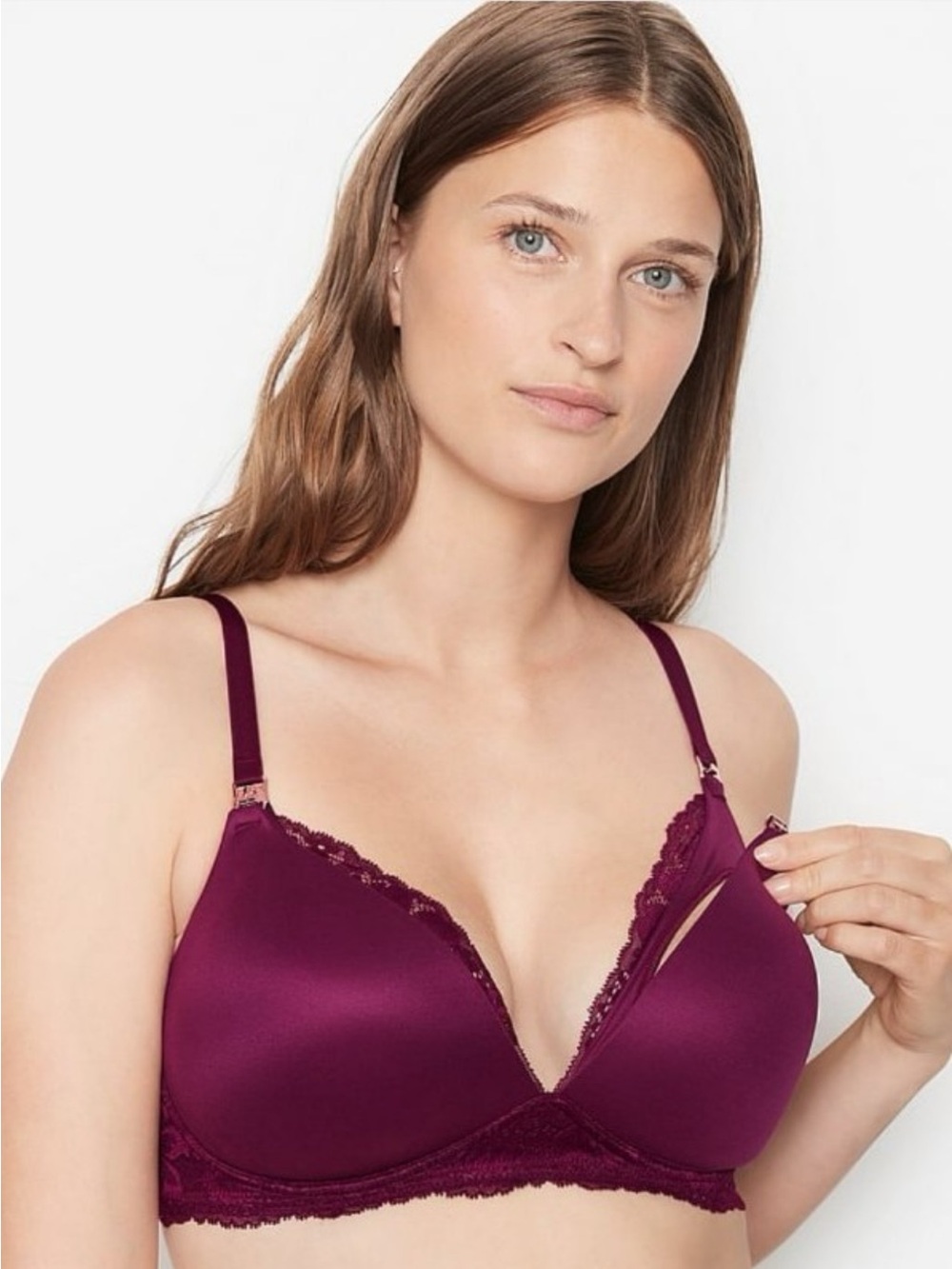 Victoria's Secret Maternity Lace-Trim Wireless Bra